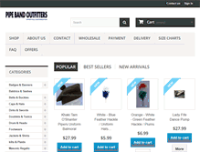 Tablet Screenshot of pipebandoutfitters.com